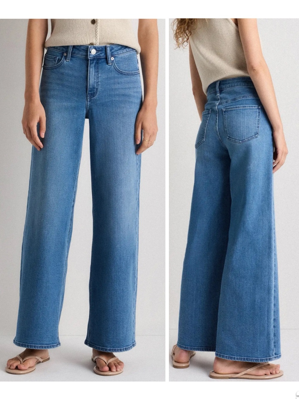 Quince Luna Stretch Wide Leg Jeans